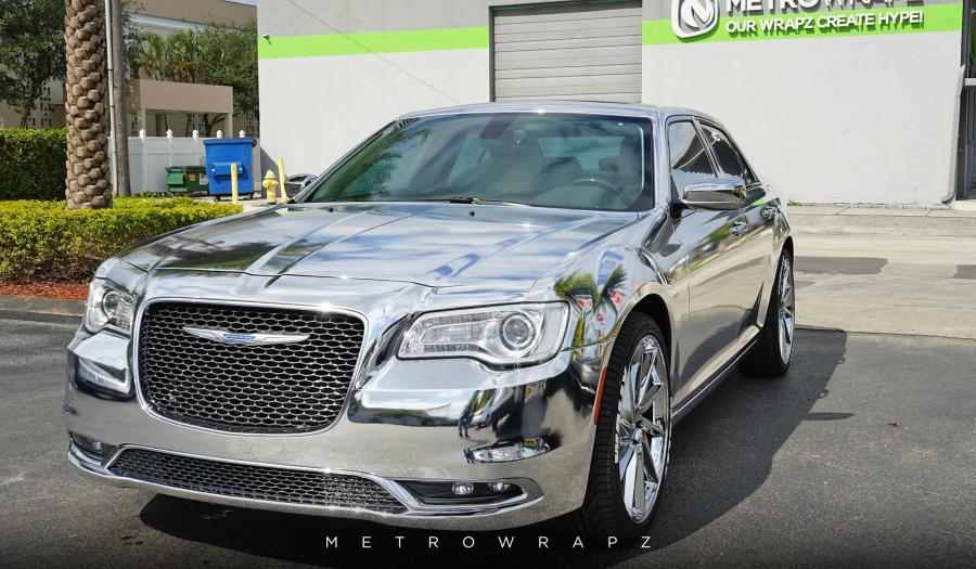 Chrysler 300C Avery Chrome by MetroWrapz '2016